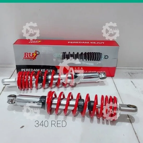 SHOCK BREAKER BELAKANG 320 340 MERAH PUTIH 1 SET SEPASANG
