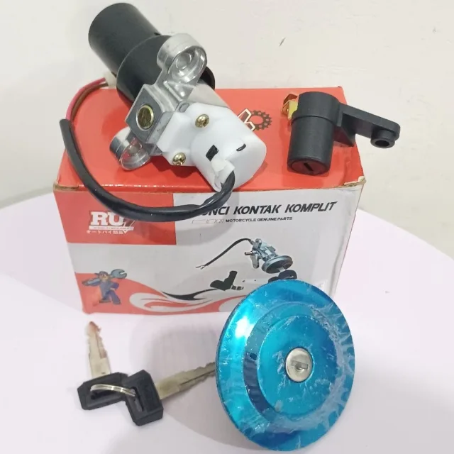 KUNCI KONTAK ASSY SET JOK TUTUP TANGKI VIXION OLD LAMA PLUS TUTUP TANGKI