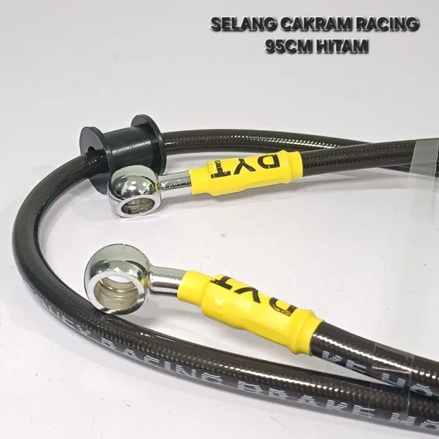 TALI KABEL SELANG REM CAKRAM RACING VARIASI 95 CM 95CM RACING HITAM