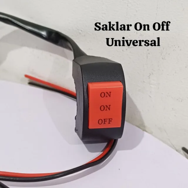 TOMBOL SAKLAR SWITCH UNIVERSAL ON OFF 3 KABEL