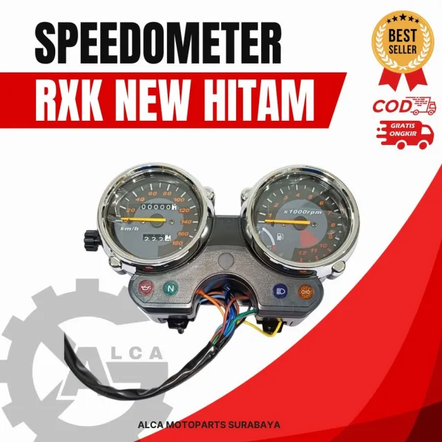 SPIDO SPEEDO METER SPEEDOMETER MOTOR RX KING RXKING NEW BLACK HITAM
