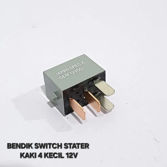 BENDIK RELAY SWITCH STATER STARTER BIRU KAKI 4 KAKI KECIL 12V DENSO
