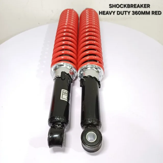 SKOK SHOCKBREAKER SHOCK BREAKER BELAKANG HEAVY DUTY 360 MM 360MM HEAVY DUTY RED MERAH