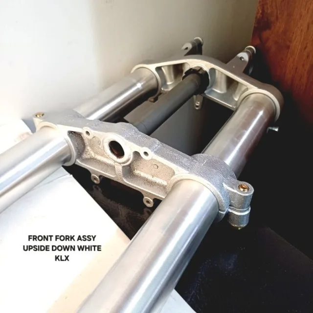 SILVER USD UP SIDE DOWN KLX 150 KLX150 TRAIL CROSS SILVER PUTIH