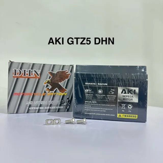 ACCU AKI FULL KERING DHN GTZ5 YTZ5 HTZ5 BARANG IMPORT AIR TERISI DHN