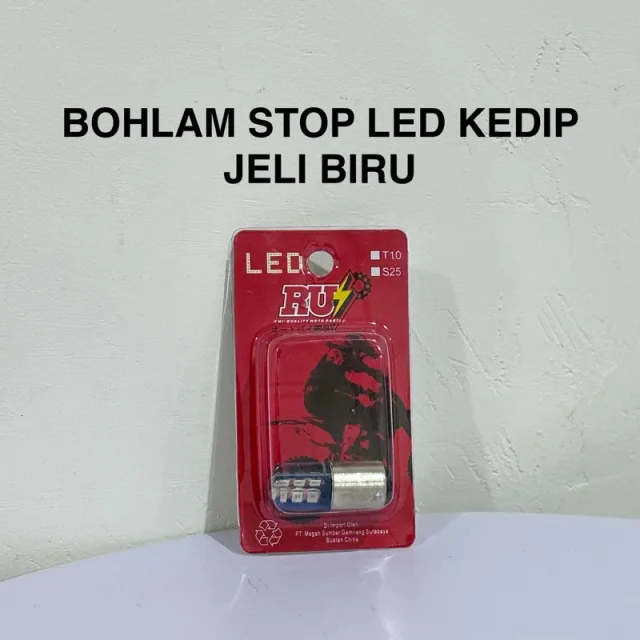 HRG PER 2 BIJI LAMPU DOP BOHLAM LED STOP LED KEDIP JELLY PUTIH BIRU MERAH