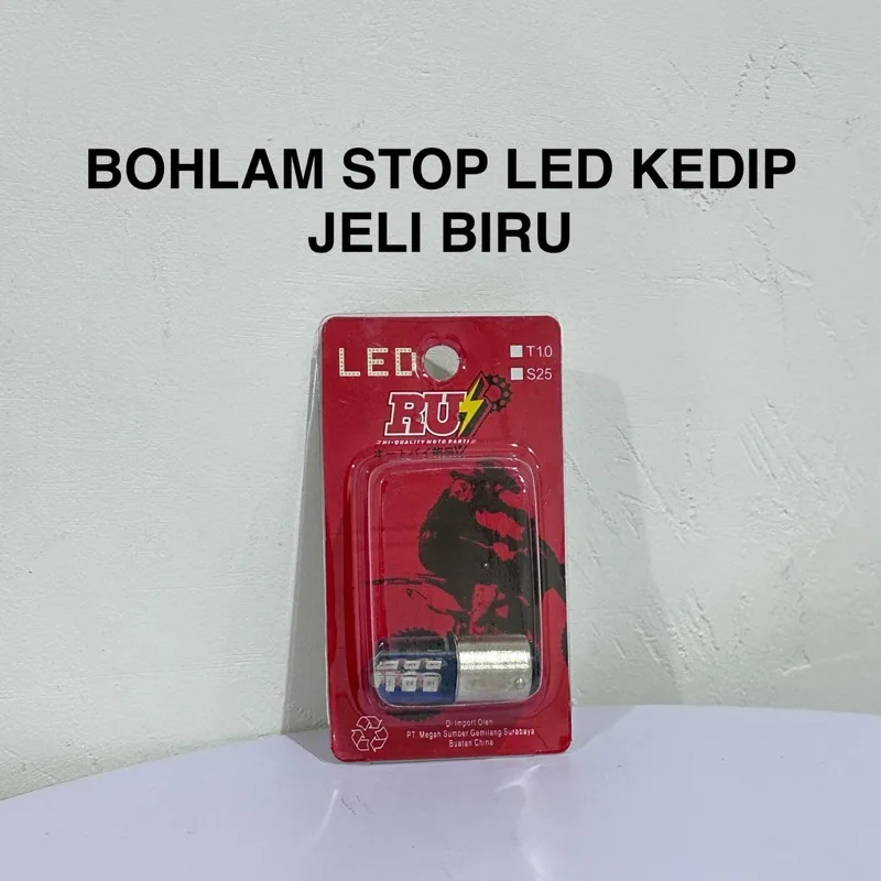 HRG PER 2 BIJI LAMPU DOP BOHLAM LED STOP LED KEDIP JELLY PUTIH BIRU MERAH