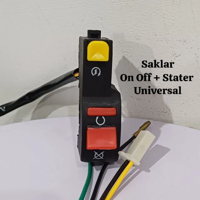 TOMBOL SWITCH SAKLAR UNIVERSAL ON OFF STATER 4 KABEL