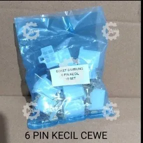 SOKET SOCKET SKUN SET SAMBUNGAN 6 PIN KECIL CEWE FEMALE HARGA UNTUK 10 SET
