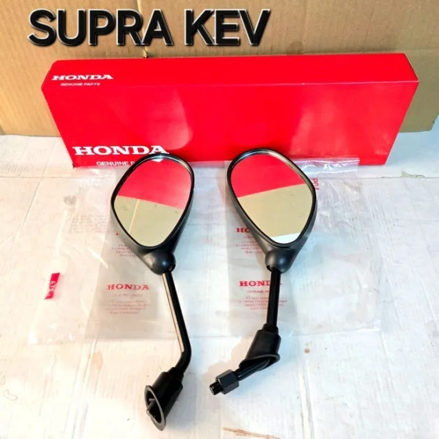 SPION MOTOR SUPRA X LAMA KACA CEMBUNG 1 SET KIRI KANAN SEPASANG KEV