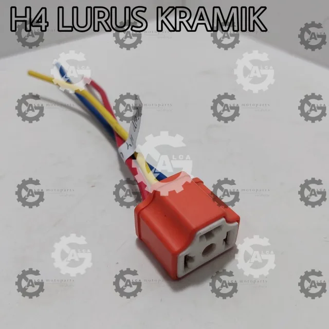 HRG PER 5 BIJI COP SOKET LAMPU DEPAN H4 TERMURAH LURUS KERAMIK LURUS BENGKOK KERAMIK