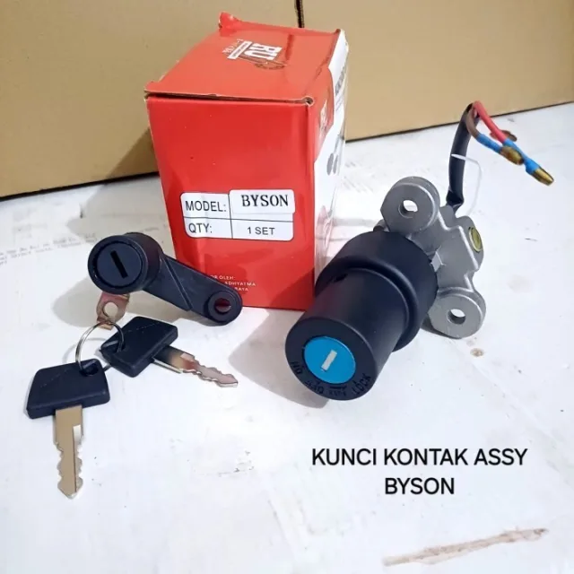 KUNCI KONTAK ASSY SET DEPAN BELAKANG JOK BYSON