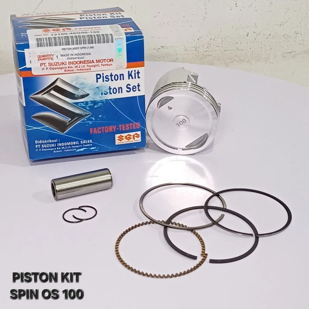 PISTON SEHER KIT SET RING PEN PISTON SPIN 125 OS 100 1.00 46G00
