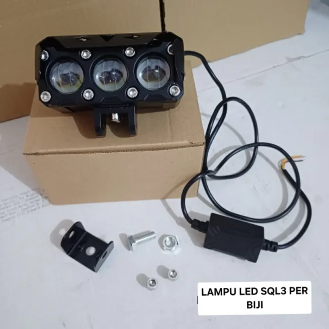 HRG PER BIJI LAMPU TEMBAK LASER LED SQL3 SQL 3 MATA PUTIH KUNING KIPAS HIGH LOW