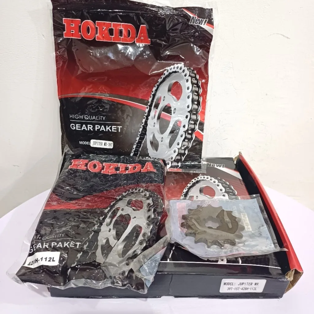 HOKIDA GIR GEAR PAKET SET JUPITER MX OLD LAMA 39T 15T 112 HOKIDA