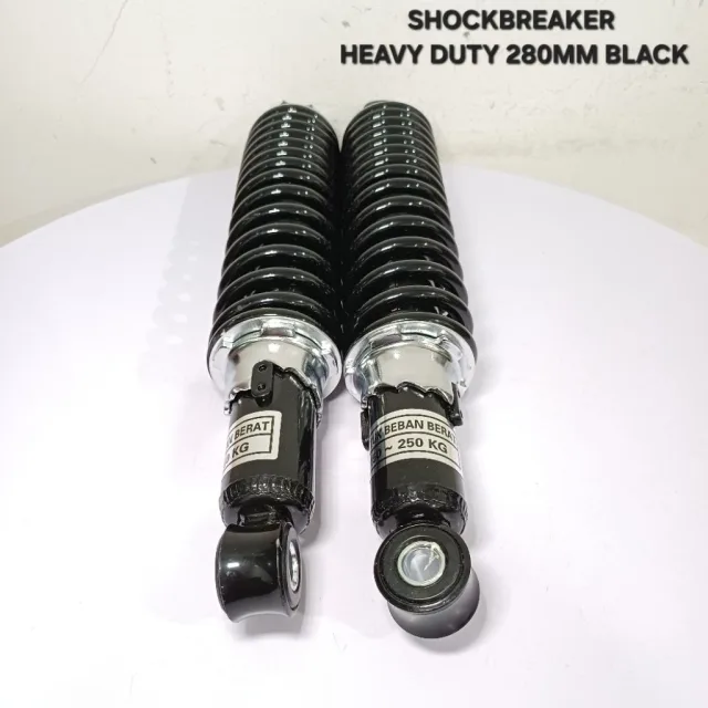 SKOK SHOCKBREAKER SHOCK BREAKER BELAKANG HEAVY DUTY 280 MM 280MM HEAVY DUTY BLACK HITAM