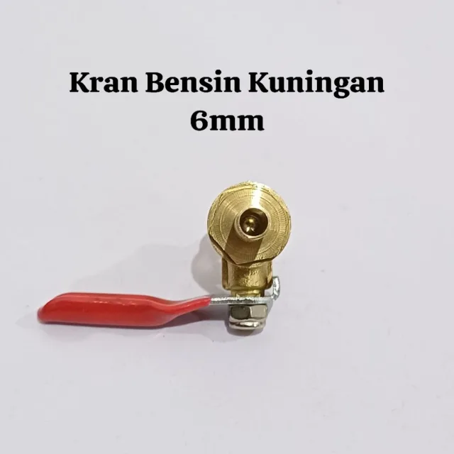 KRAN KERAN BENSIN KUNINGAN UNIVERSAL 1/4 6MM