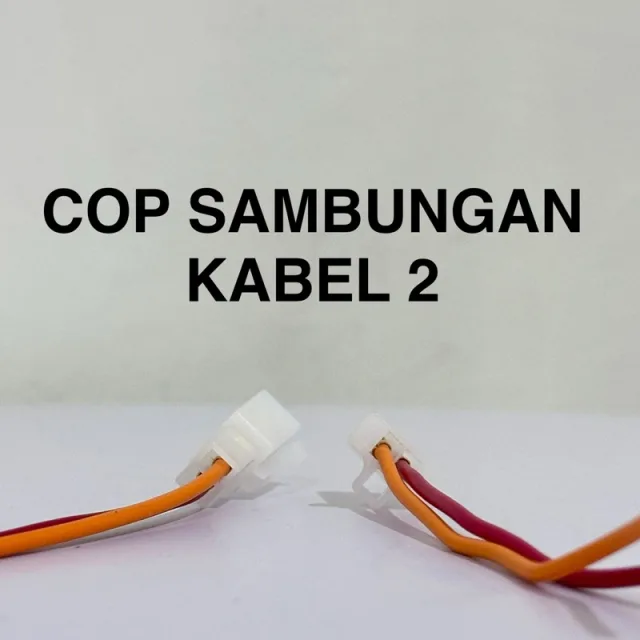 HRG PER 5 PCS COP SOKET SOCKET SAMBUNGAN 2 PIN KABEL DAN SKUN 2 KABEL PER 5 PCS