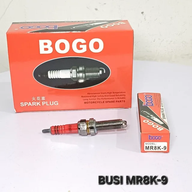 HRG PER KOTAK ISI 10 PCS BUSI BOGO KAKI 3 RACING MR8K-9 PCX 125 150 ADV 150 BOGO
