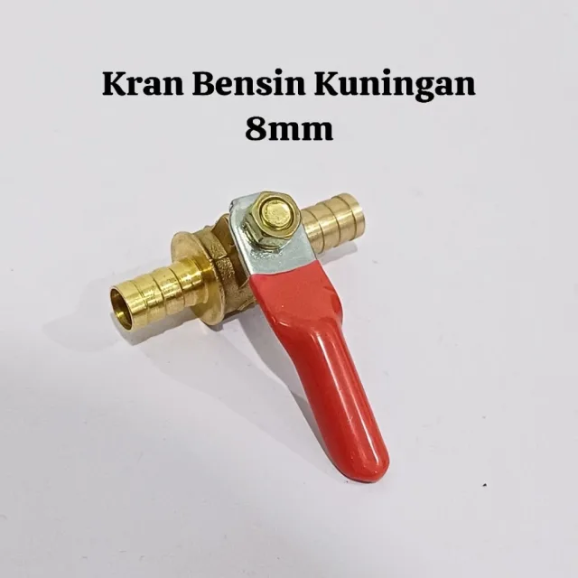 KRAN KERAN BENSIN KUNINGAN UNIVERSAL 1/4 8MM