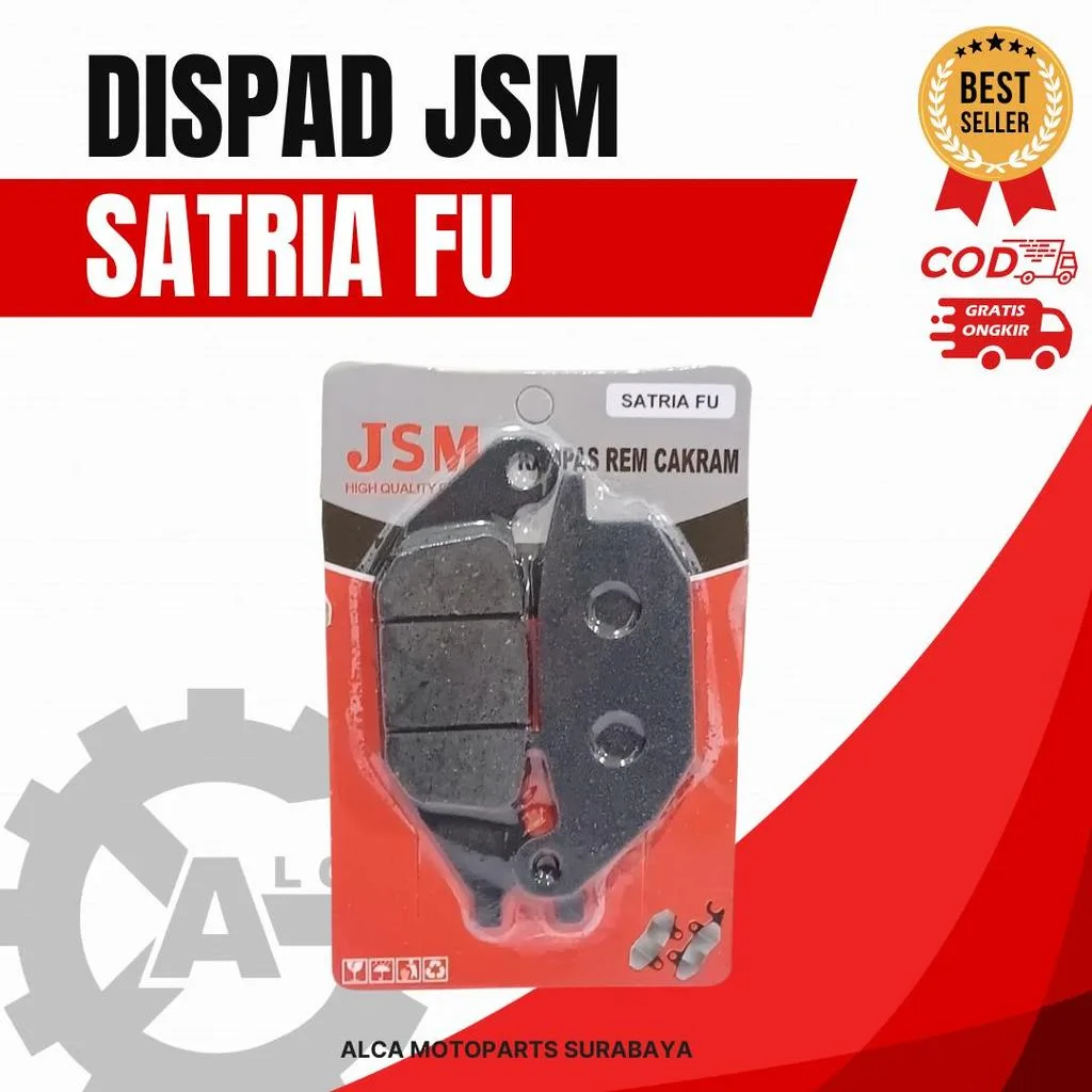 HRG PER 2 PAK DISPAD JSM KAMPAS REM CAKRAM BELAKANG SATRIA FU 150 SUPRA X 125 BELAKANG HRG 2 PACK JSM