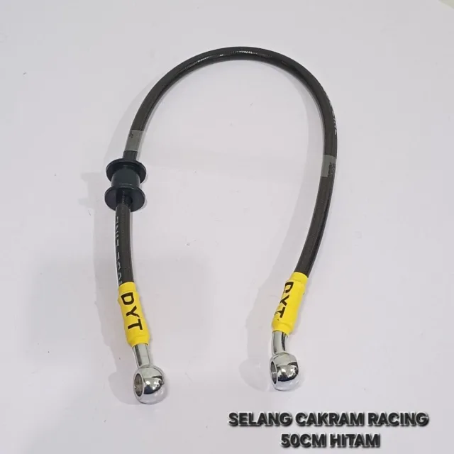 TALI KABEL SELANG REM CAKRAM RACING VARIASI 50 CM 50CM RACING HITAM