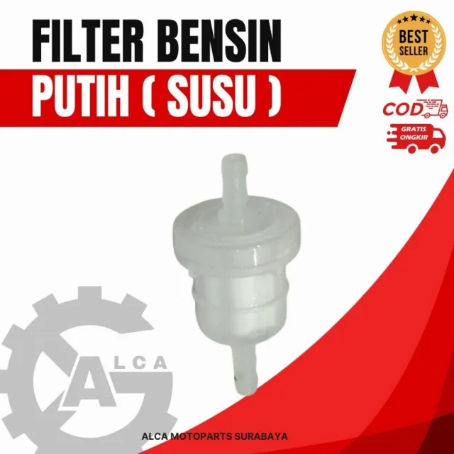 HRG PER 10 BIJI SARINGAN FILTER BENSIN MOTOR TERMURAH UNIVERSAL PUTIH SUSU