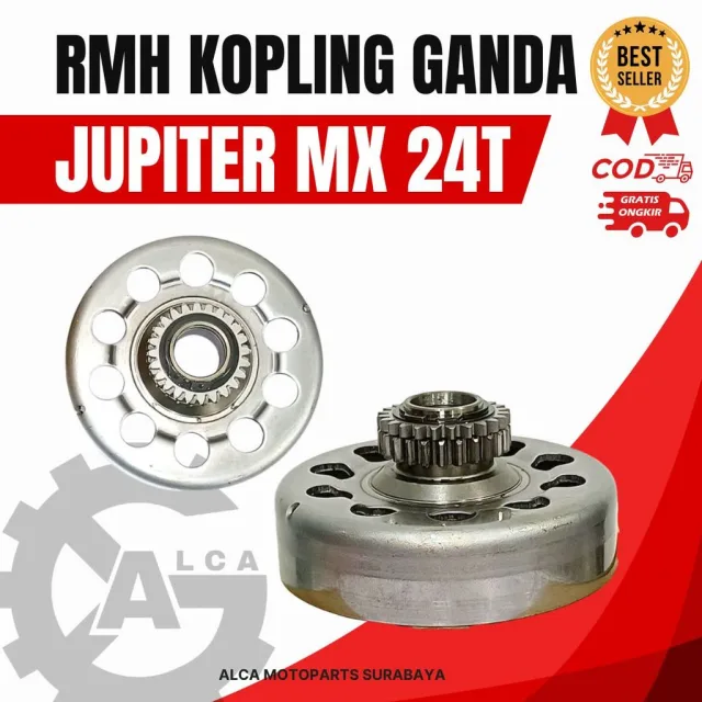 LONCENG RUMAH KOPLING GANDA MANGKOK ASSY JUPITER MX OLD LAMA GIGI 24 24T