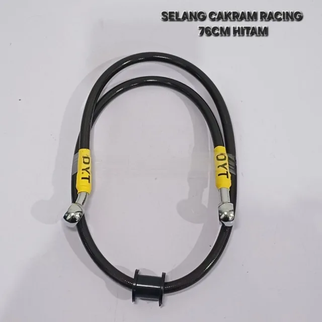 TALI KABEL SELANG REM CAKRAM RACING VARIASI 76 CM 76CM RACING HITAM