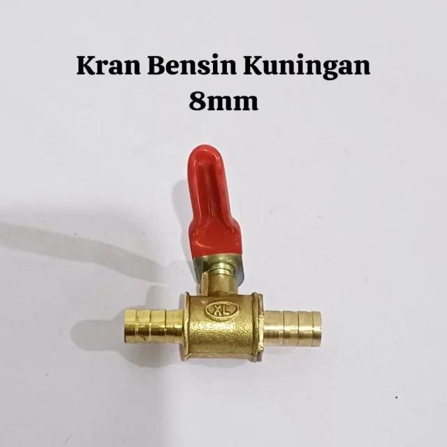 KRAN KERAN BENSIN KUNINGAN UNIVERSAL 1/4 8MM
