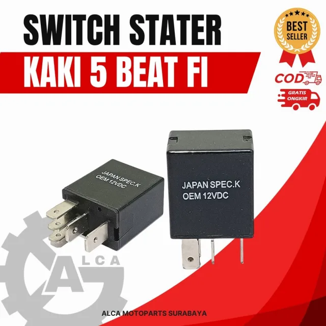 BENDIK STARTER RELAY SWITCH STATER STARTER BEAT FI F1 KAKI 5 KECIL KOTAK TERMURAH