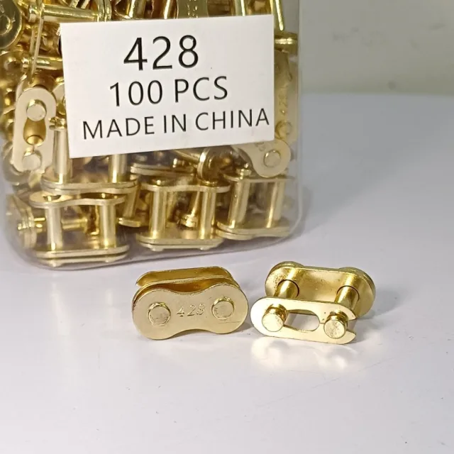 HRG PER 20 PCS SAMBUNGAN RANTAI 428 WARNA EMAS GOLD HARGA 20 BIJI