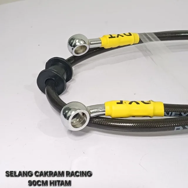 TALI KABEL SELANG REM CAKRAM RACING VARIASI 90 CM 90CM RACING HITAM