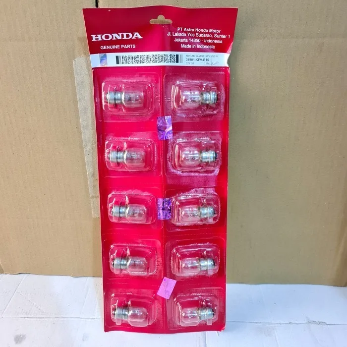 ISI 10 PC BOHLAM BOLAM LAMPU DOP DEPAN BEBEK MATIC KAKI 1 25W KFV ISI 10 PCS
