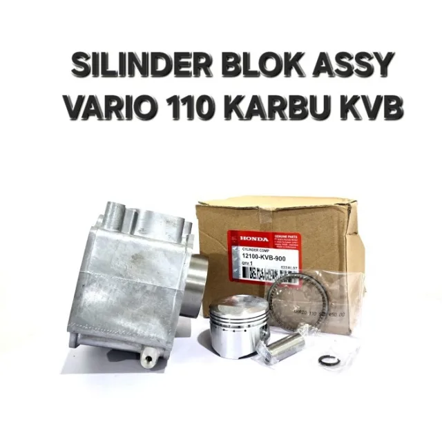CYLINDER SILINDER BLOK SEHER SET PISTON KIT VARIO 110 KARBU LAMA KVB J1L-2-02