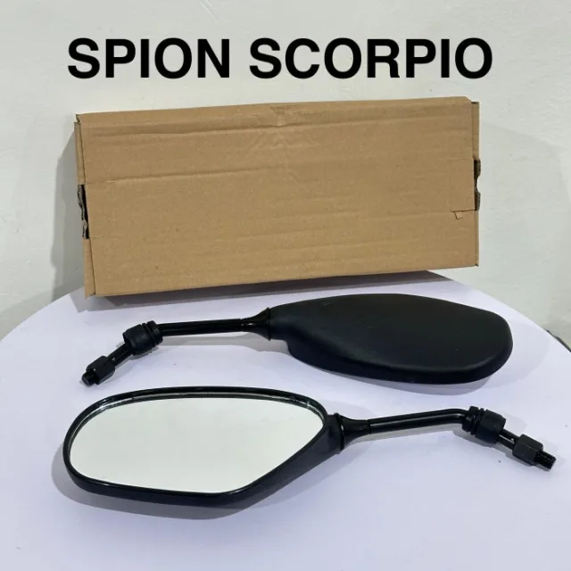 SPION MOTOR CKD STANDAR KACA CEMBUNG SCORPIO 1 SET KIRI KANAN