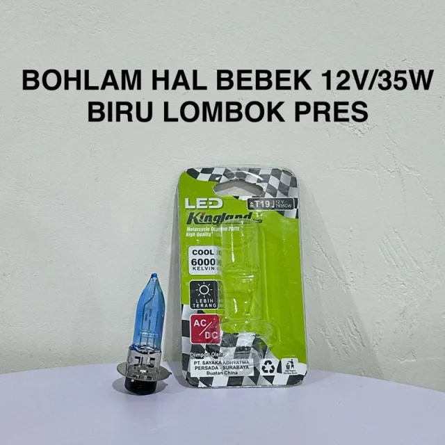 HRG PER 2 BIJI DOP BOHLAM LAMPU HALOGEN BIRU CABE LOMBOK LANCIP 12V 35 WATT TERMURAH