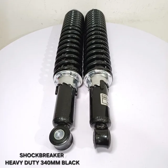 SKOK SHOCKBREAKER SHOCK BREAKER BELAKANG HEAVY DUTY 340 MM 340MM HEAVY DUTY BLACK HITAM