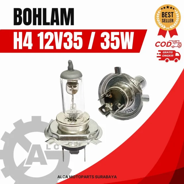 HRG PER 3 BIJI BOHLAM DOP H4 VIXION BYSON R15 VERSA PULSAR 12V35W