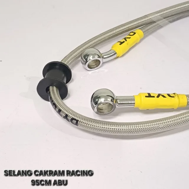 TALI KABEL SELANG REM CAKRAM RACING VARIASI 95 CM 95CM RACING ABU ABU