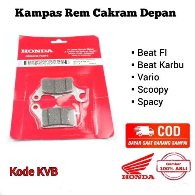 Kampas Rem Depan Honda Beat FI