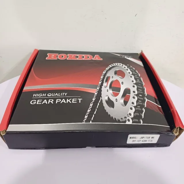 HOKIDA GIR GEAR PAKET SET JUPITER MX OLD LAMA 39T 15T 112 HOKIDA