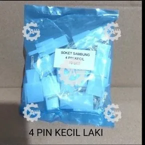 HRG PER 10 SET SOKET SOCKET SKUN SET SAMBUNGAN 4 PIN KECIL LAKI COWO MALE