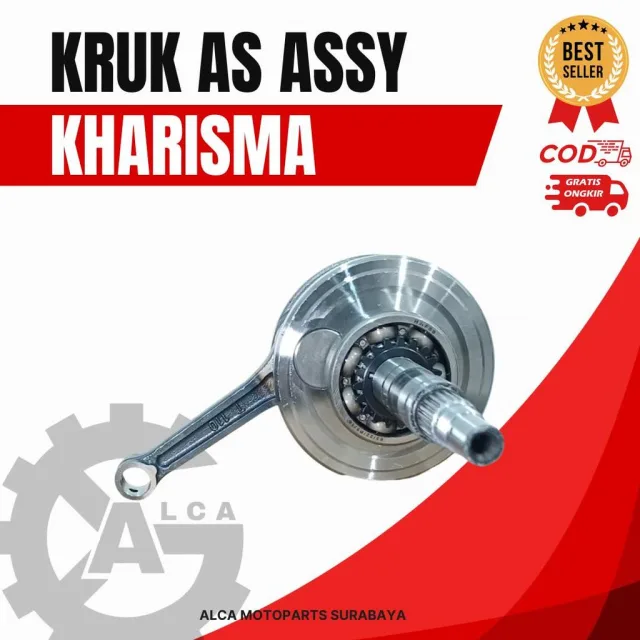 KRUK AS KREK AS ASSY CRANK SHAFT BANDUL KHARISMA SUPRA X 125 KARBU