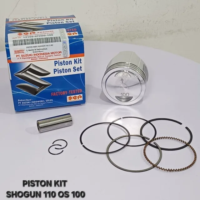 PISTON SEHER KIT SET RING PEN PISTON SHOGUN 110 KEBO LAMA OS 100 1.00 07H00