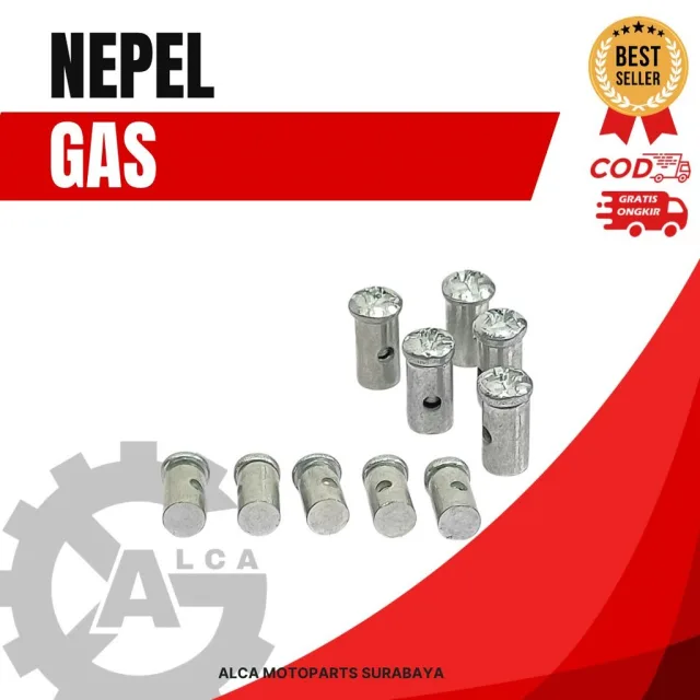 HRG PER 20 BIJI NAPEL NEPEL GAS MOTOR VESPA UNIVERSAL ISI 20 PCS