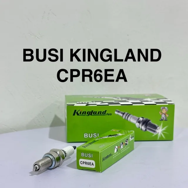 HRG PER 10 BIJI BUSI KINGLAND CPR6EA KHARISMA SUPRA X 125  BEAT JUPITER MX VARIO PER KOTAK ISI 10 PCS