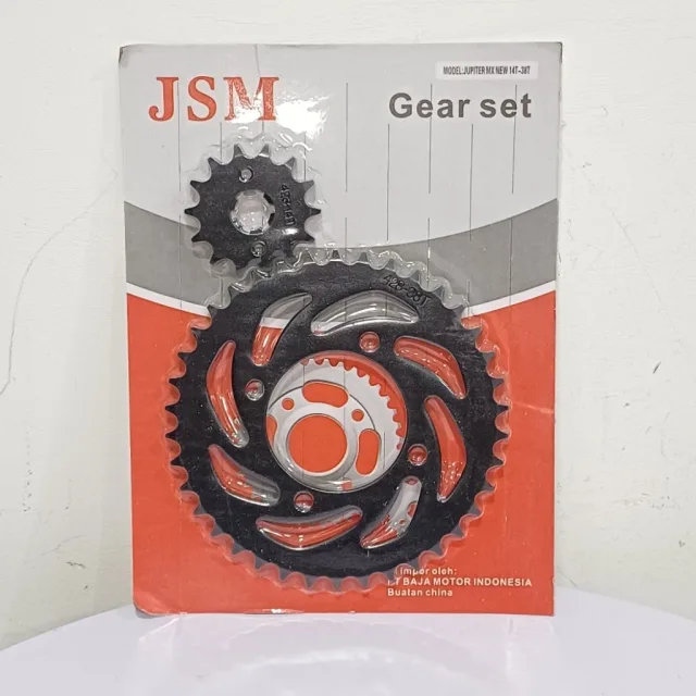JSM GIR GEAR GER SET DEPAN BELAKANG JUPITER MX 135 NEW 38T 14T DEPAN BELAKANG