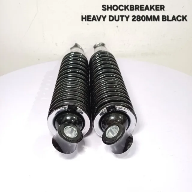 SKOK SHOCKBREAKER SHOCK BREAKER BELAKANG HEAVY DUTY 280 MM 280MM HEAVY DUTY BLACK HITAM