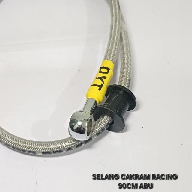 TALI KABEL SELANG REM CAKRAM RACING VARIASI 90 CM 90CM RACING ABU ABU
